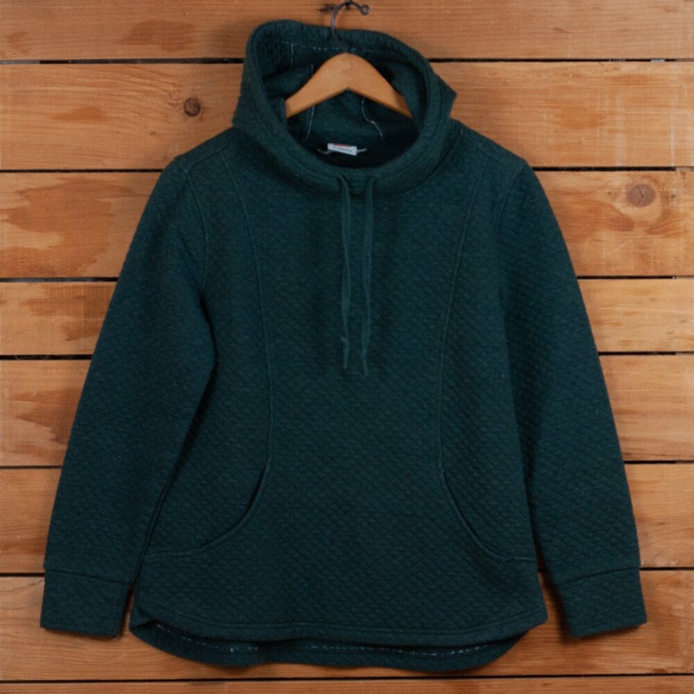 Avalanche Outdoor Supply Diamond Quilted Hoodie In Dark Green - Women's Medium